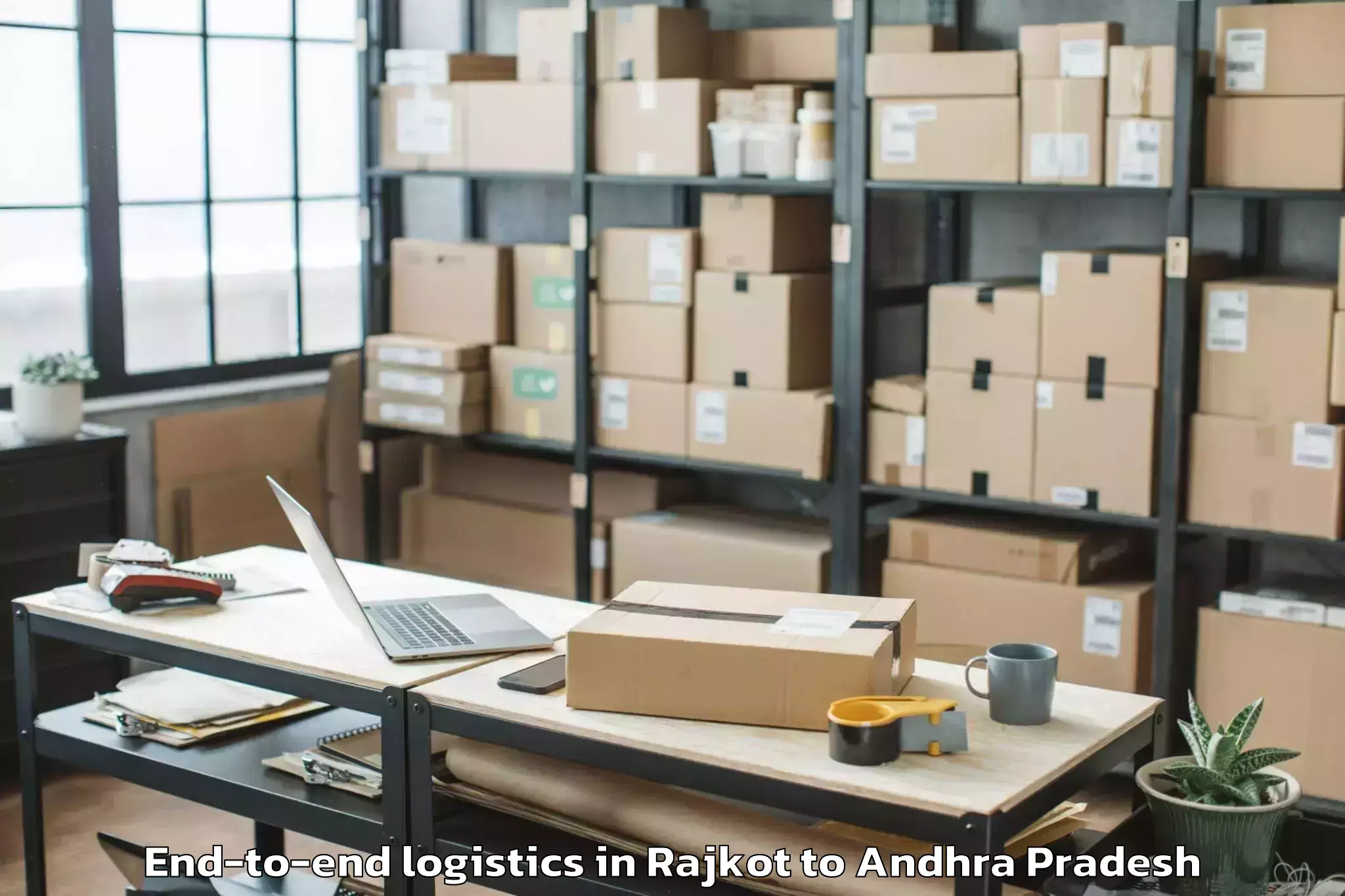 Book Rajkot to Kamepalle End To End Logistics Online